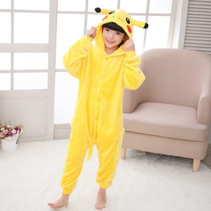 Pikachu Kostüm Onesie für Kinder – Bild 16