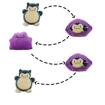 Ditto Snorlax Relaxo Kuscheltier Pokemon (ca. 30cm) – Bild 2