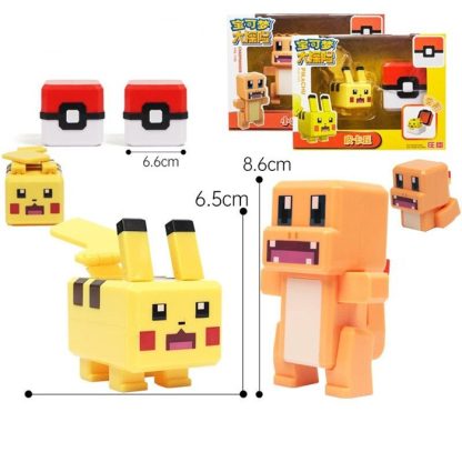 Pokemon Spielzeug Figuren und Bälle im Pixel Look – Bild 3