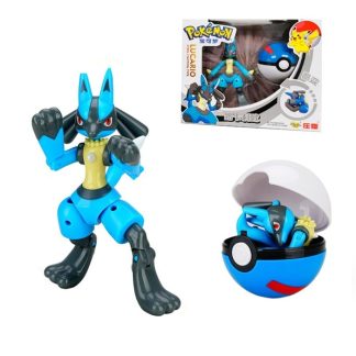 Lucario Spielzeug Figur mit Pokeball