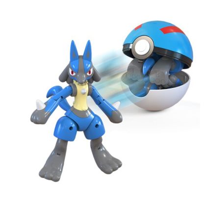 Lucario Spielzeug Figur mit Pokeball – Bild 2