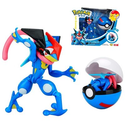 Quajutsu Greninja Spielzeug Figur mit Pokeball – Bild 2