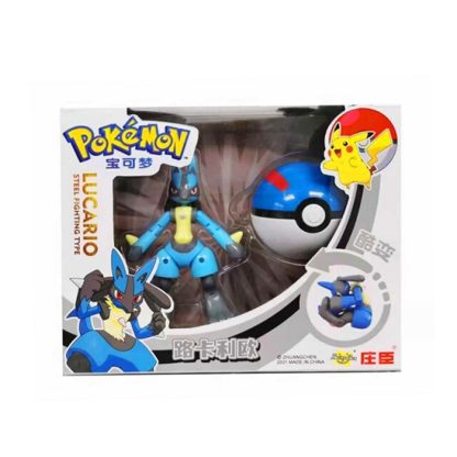 Lucario Spielzeug Figur mit Pokeball – Bild 3