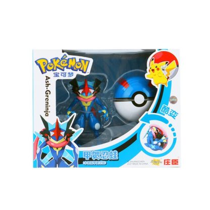 Quajutsu Greninja Spielzeug Figur mit Pokeball – Bild 3