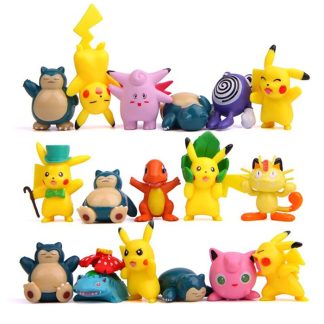 17 Stk. Pokemon Figuren Set: Pikachu Jigglypuff uvm.