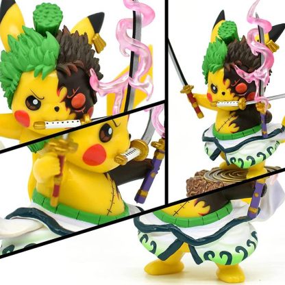 Pikachu Anime Kawaii Cosplay Roronoa Zoro Pokemon Figur (ca. 10cm) – Bild 2