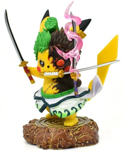 Pikachu Anime Kawaii Cosplay Roronoa Zoro Pokemon Figur (ca. 10cm) – Bild 3