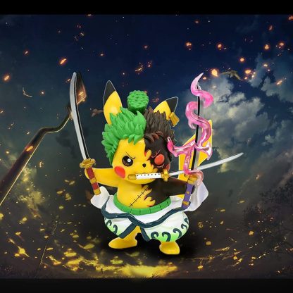 Pikachu Anime Kawaii Cosplay Roronoa Zoro Pokemon Figur (ca. 10cm) – Bild 4