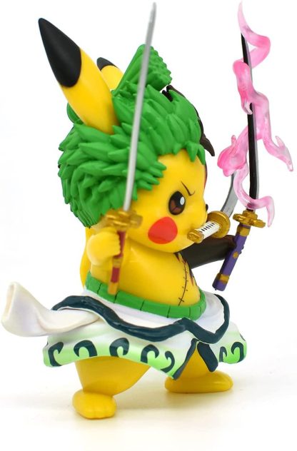 Pikachu Anime Kawaii Cosplay Roronoa Zoro Pokemon Figur (ca. 10cm) – Bild 5