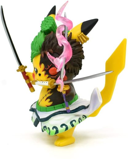 Pikachu Anime Kawaii Cosplay Roronoa Zoro Pokemon Figur (ca. 10cm) – Bild 6