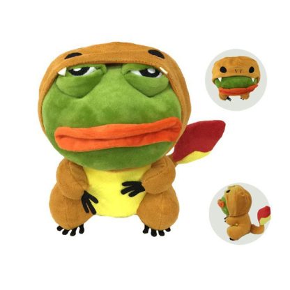Pikachu, Glumanda, Bisasam u. a. als Sad Frog Meme Cosplay Plüsch Pokemon (ca. 25cm) – Bild 10