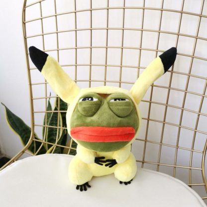 Pikachu, Glumanda, Bisasam u. a. als Sad Frog Meme Cosplay Plüsch Pokemon (ca. 25cm) – Bild 12
