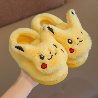 Pokemon Pikachu Plüschige Kinder Hausschuhe – Bild 3