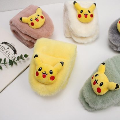 Pokemon Pikachu Flauschiger Winterschal für Kinder – Bild 3