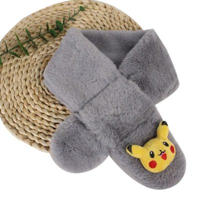 Pokemon Pikachu Flauschiger Winterschal für Kinder – Bild 11