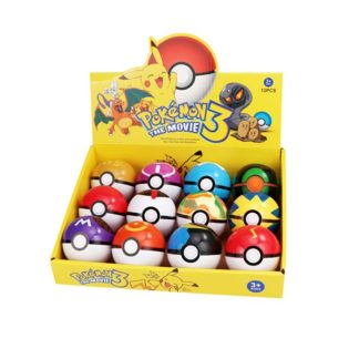 Pokemon Bälle mit Figuren - verschiedene Boxen