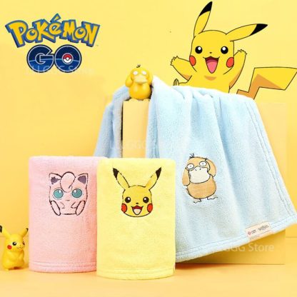 Bade Handtücher mit Pokemon Pikachu u. a. Motiven – Bild 3