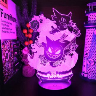 Pokemon Gengar Nacht Lampe Licht mit Farbwechsel