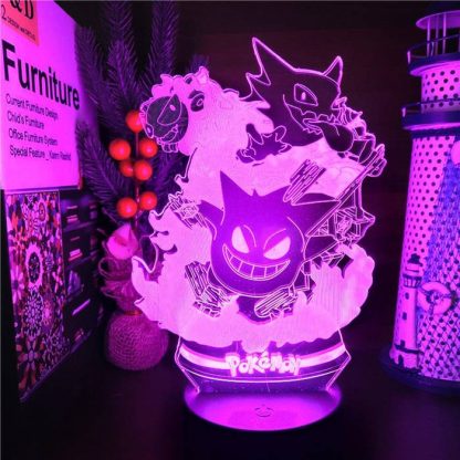 Pokemon Gengar Nacht Lampe Licht mit Farbwechsel – Bild 5