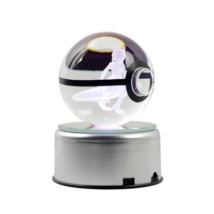 Wundervoller Pokemon Crystal Pokeball - LED Beleuchtung - viele Motive