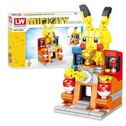 Pokémon Enton, Pikachu, Schiggy, Evoli 4in1 Straßen Baustein Set – Bild 2