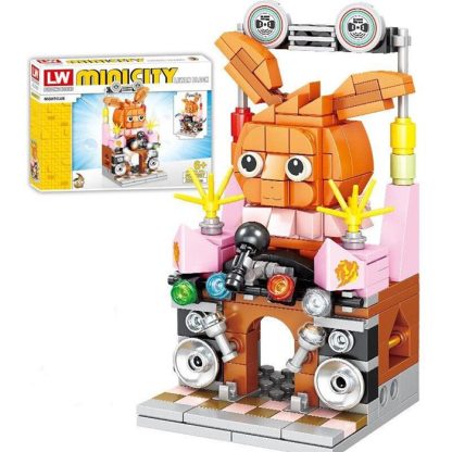 Pokémon Enton, Pikachu, Schiggy, Evoli 4in1 Straßen Baustein Set – Bild 3